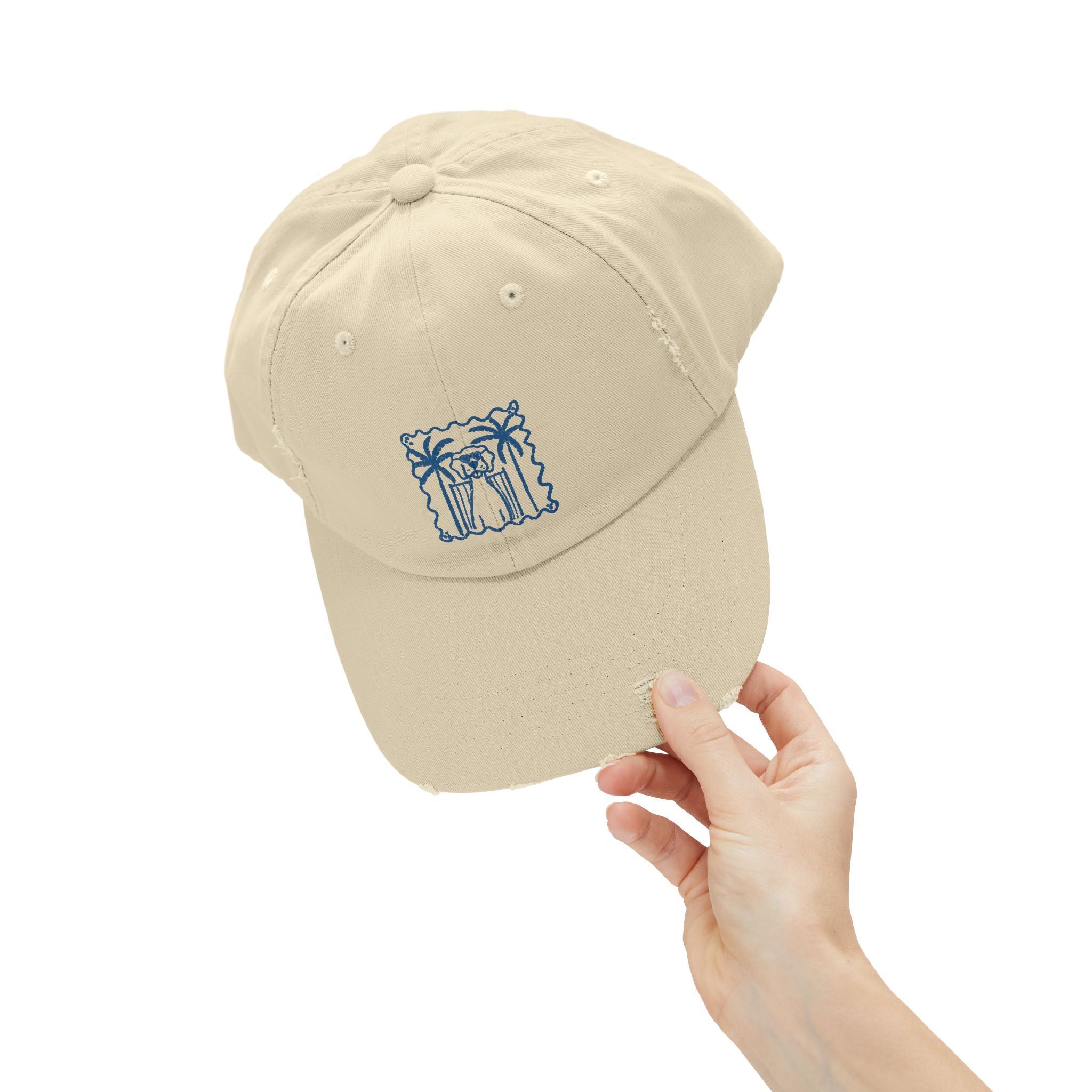 Coastal Beach Chair Dog Hat