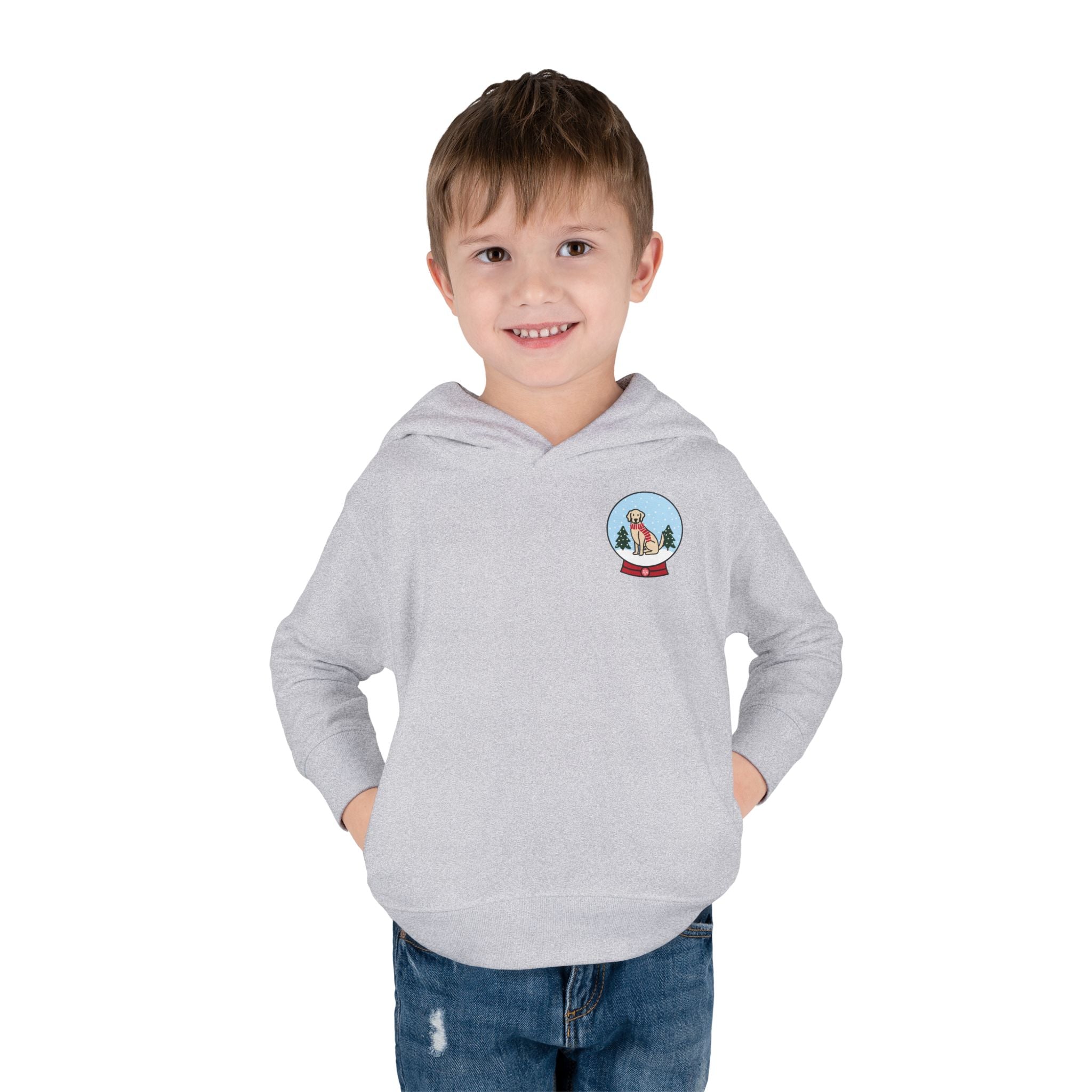 Add Your Dog Snowglobe Toddler Hoodie