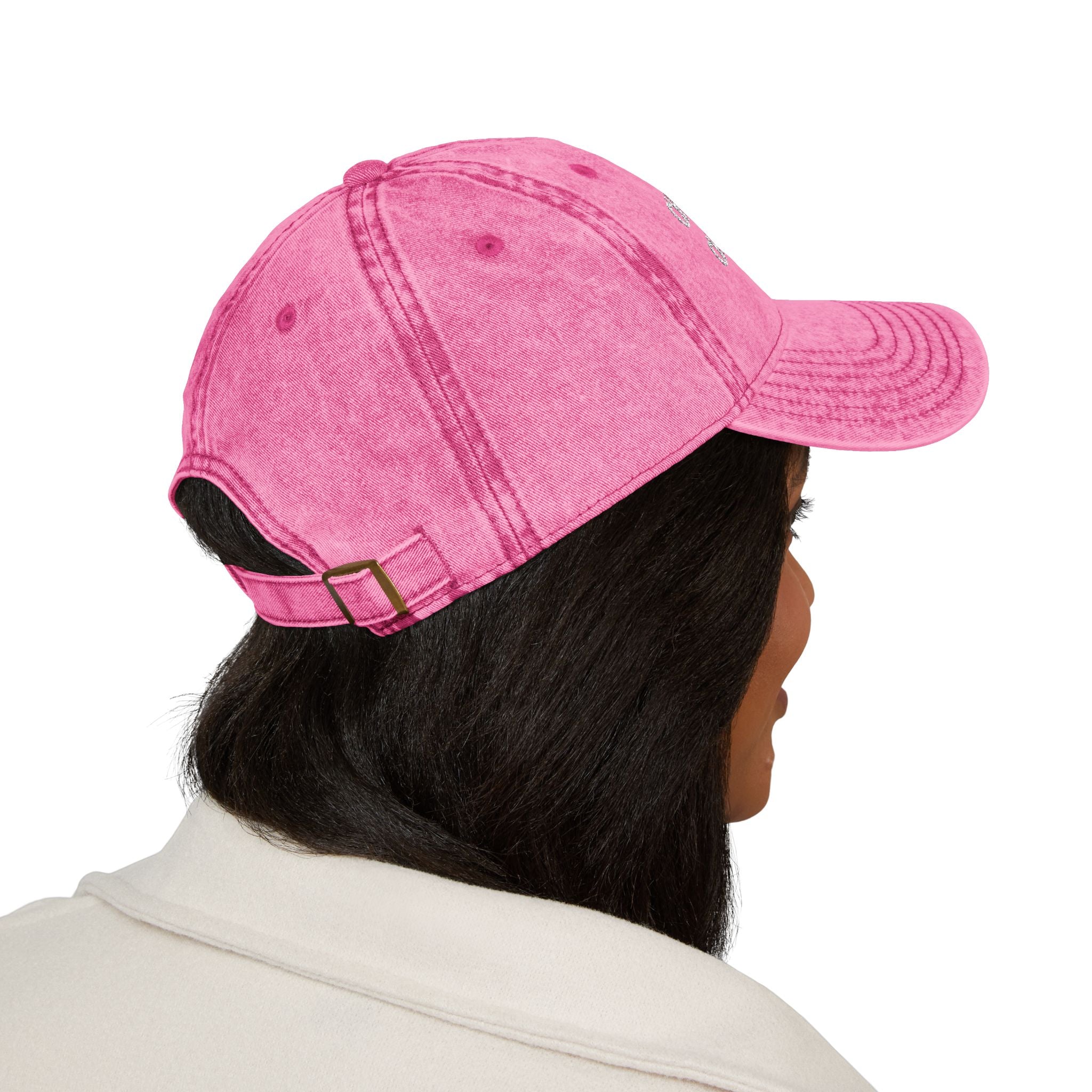 Choose Happy Choose Dogs Vintage Embroidered Hat
