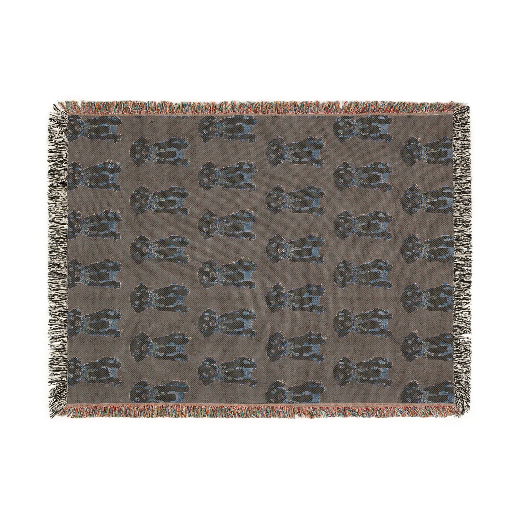 Yellow Lab Woven Blanket