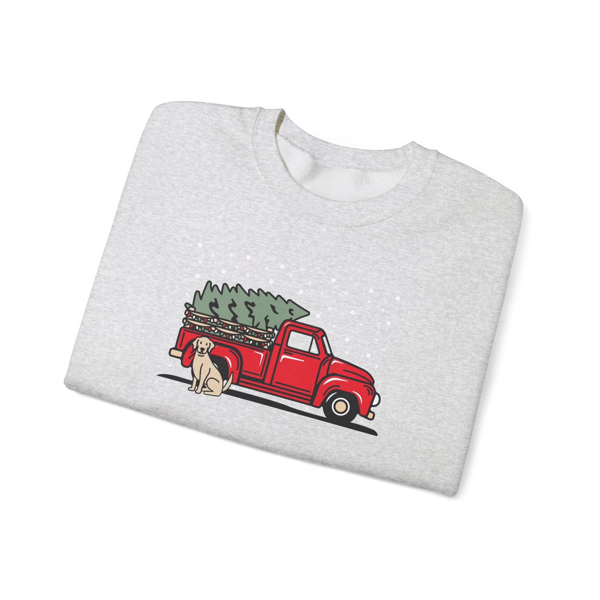 Add Your Dogs Christmas Truck Sweatshirt