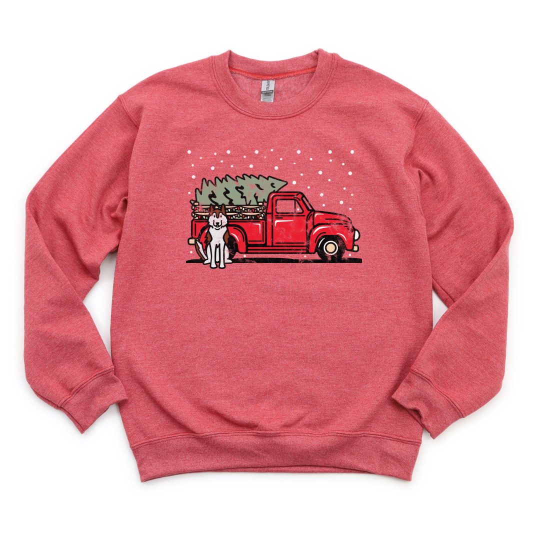 Husky Holiday Truck Crewneck