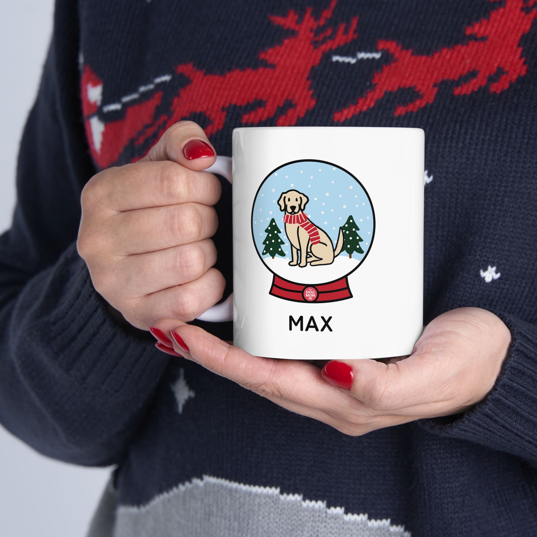 Add Your Dog Snowglobe Mug