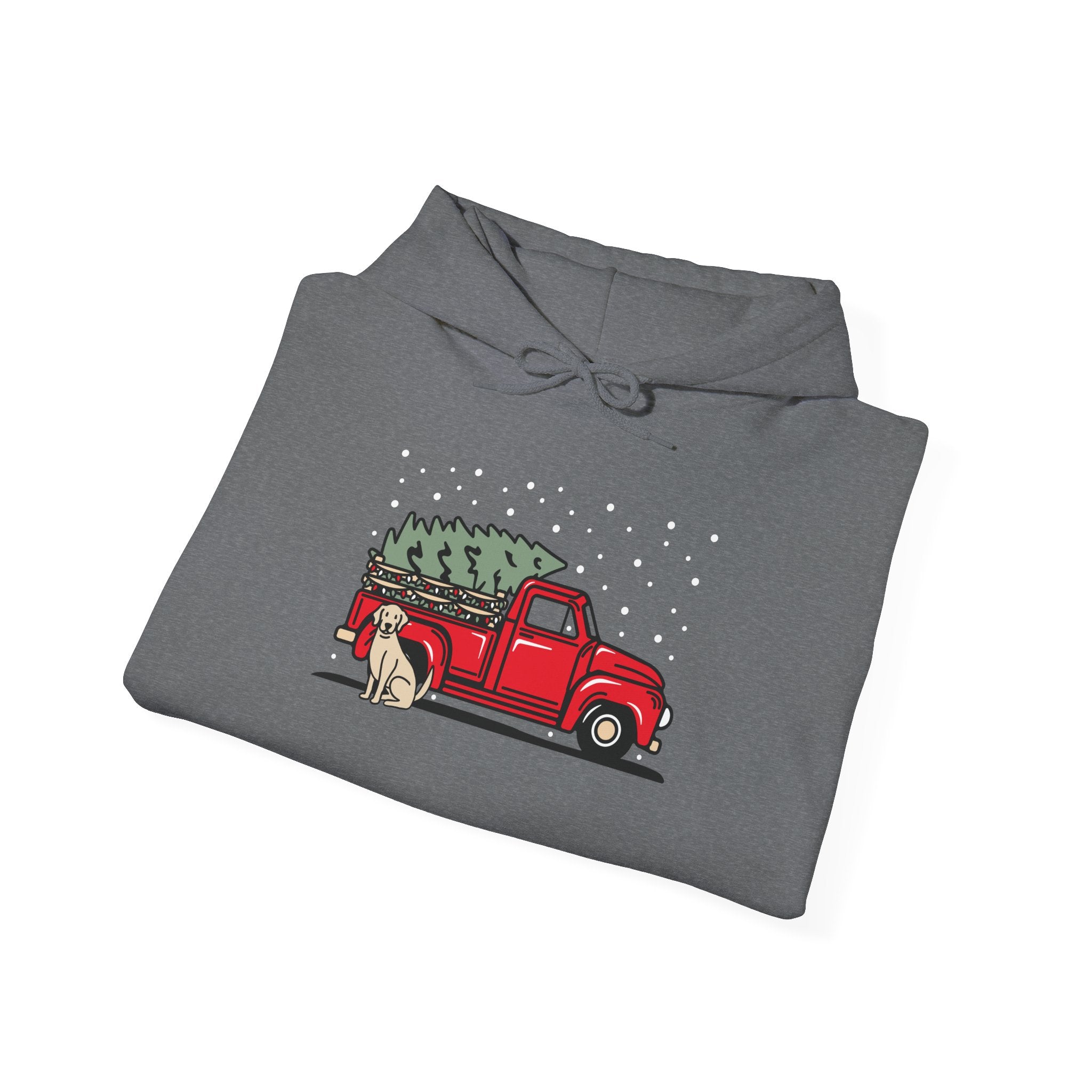 Add Your Dogs Christmas Truck Hoodie