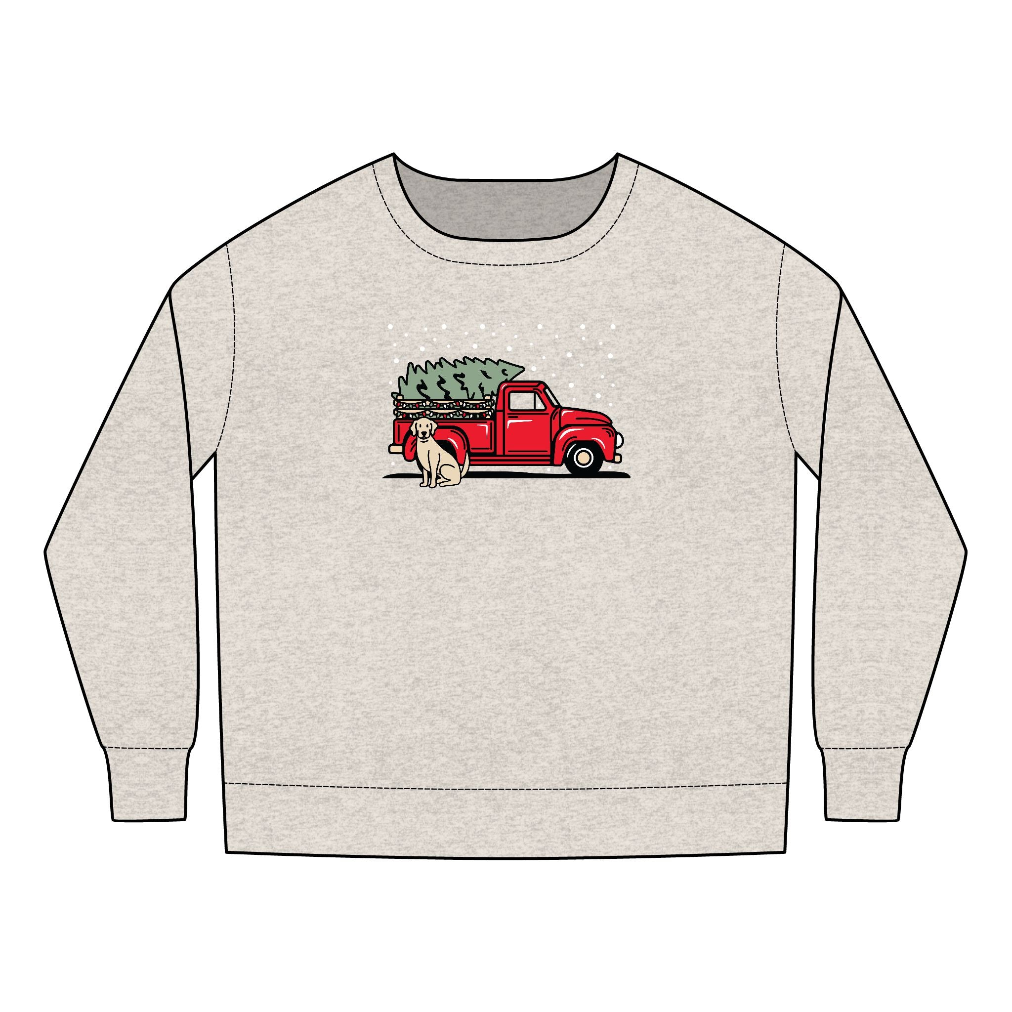 Add Your Dogs Christmas Truck Toddler Sweatshirt