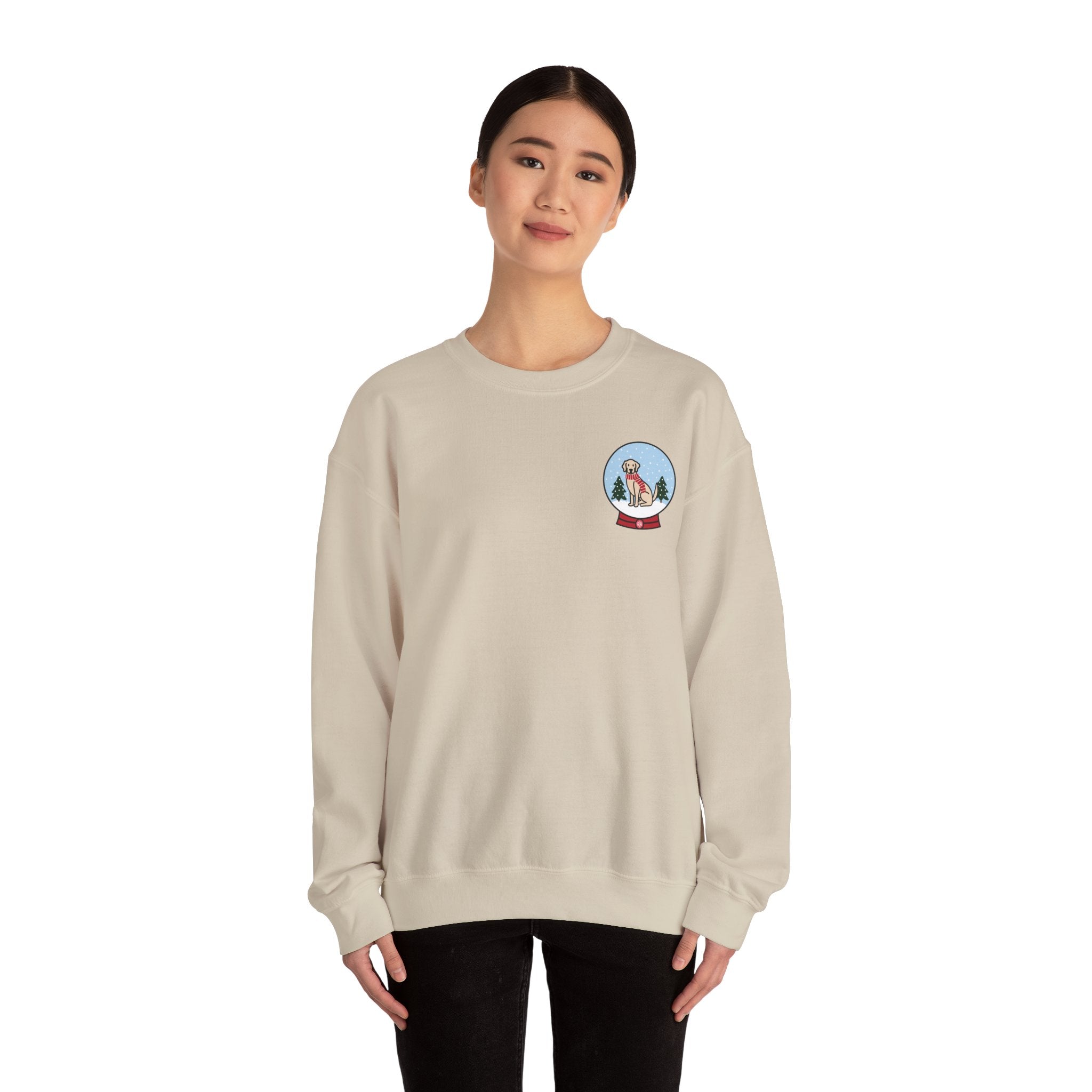 Add Your Dog Snowglobe Sweatshirt