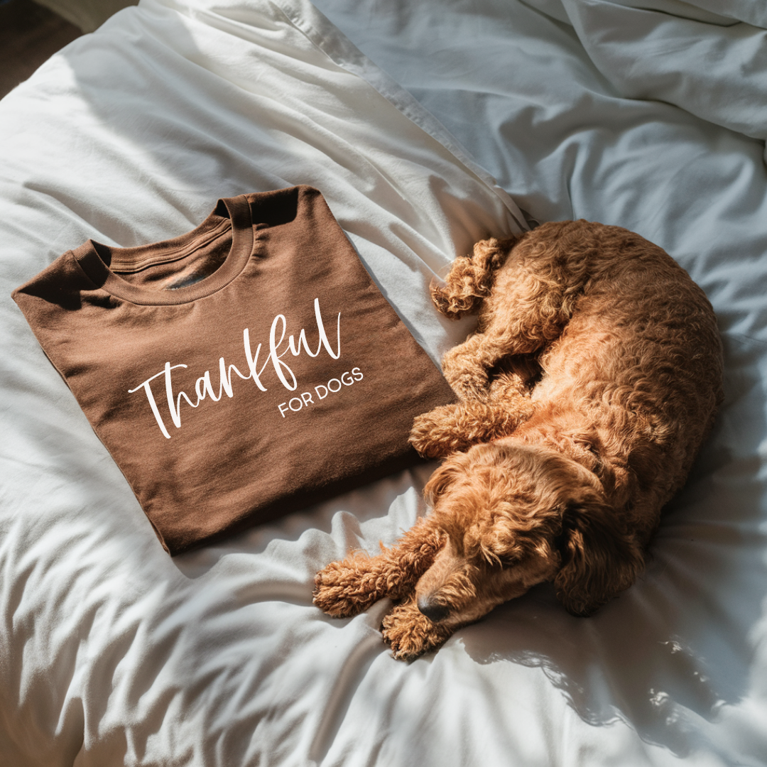 Thankful for Dogs Short Sleeve Tee