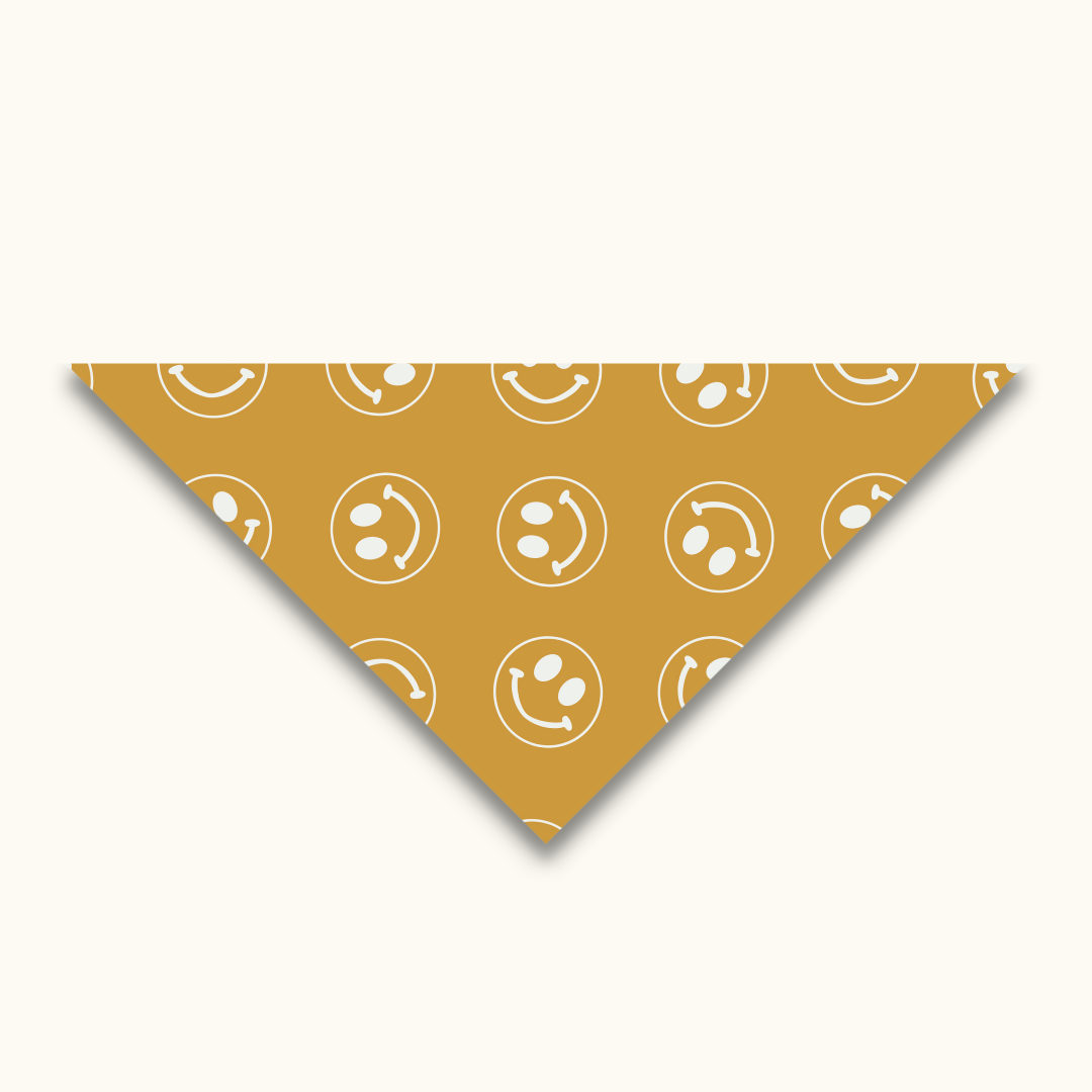 Smiley Face Active Dog Bandana