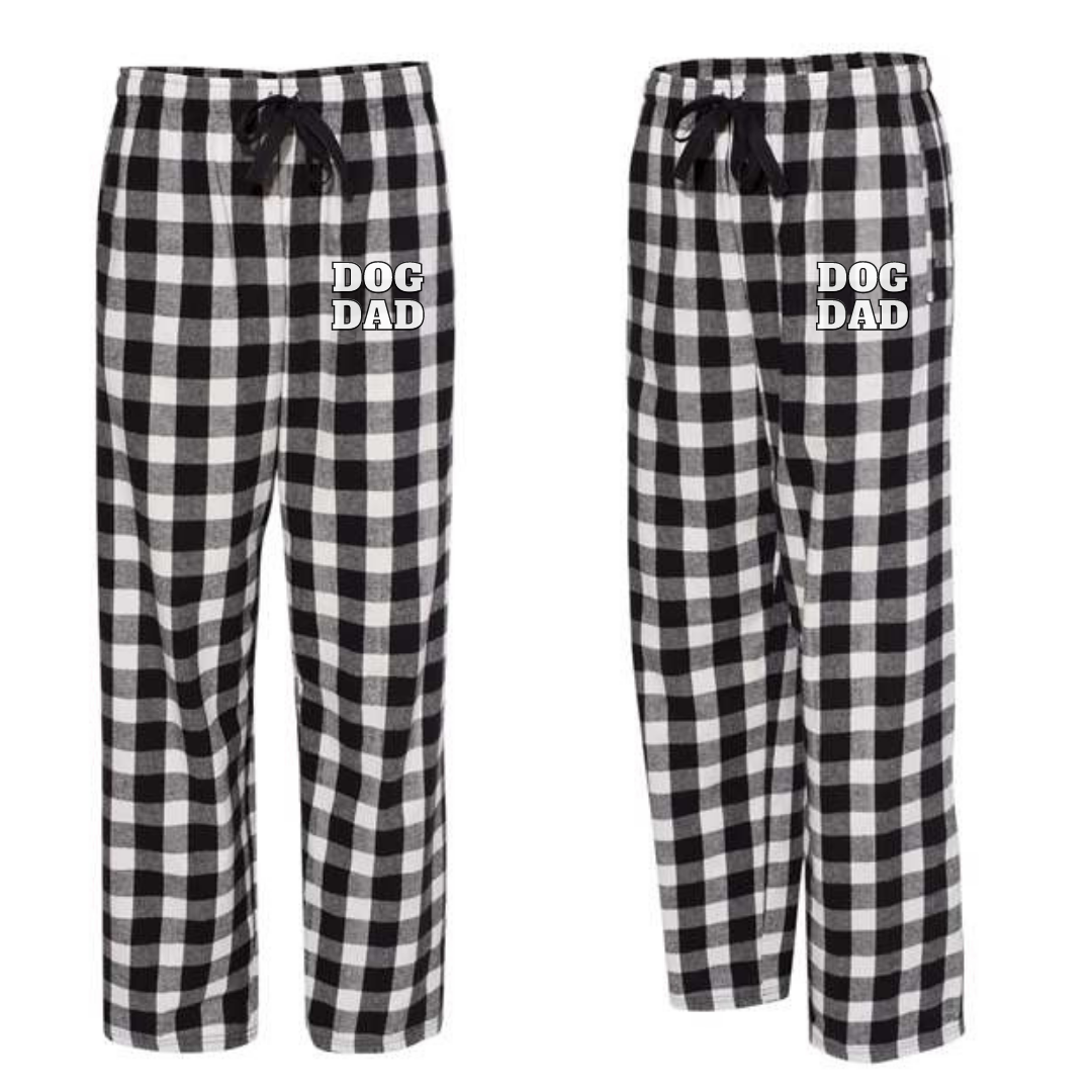 Dog Dad Buffalo Check Pajama Pants