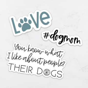 Basic Dog Mom Sticker Pack