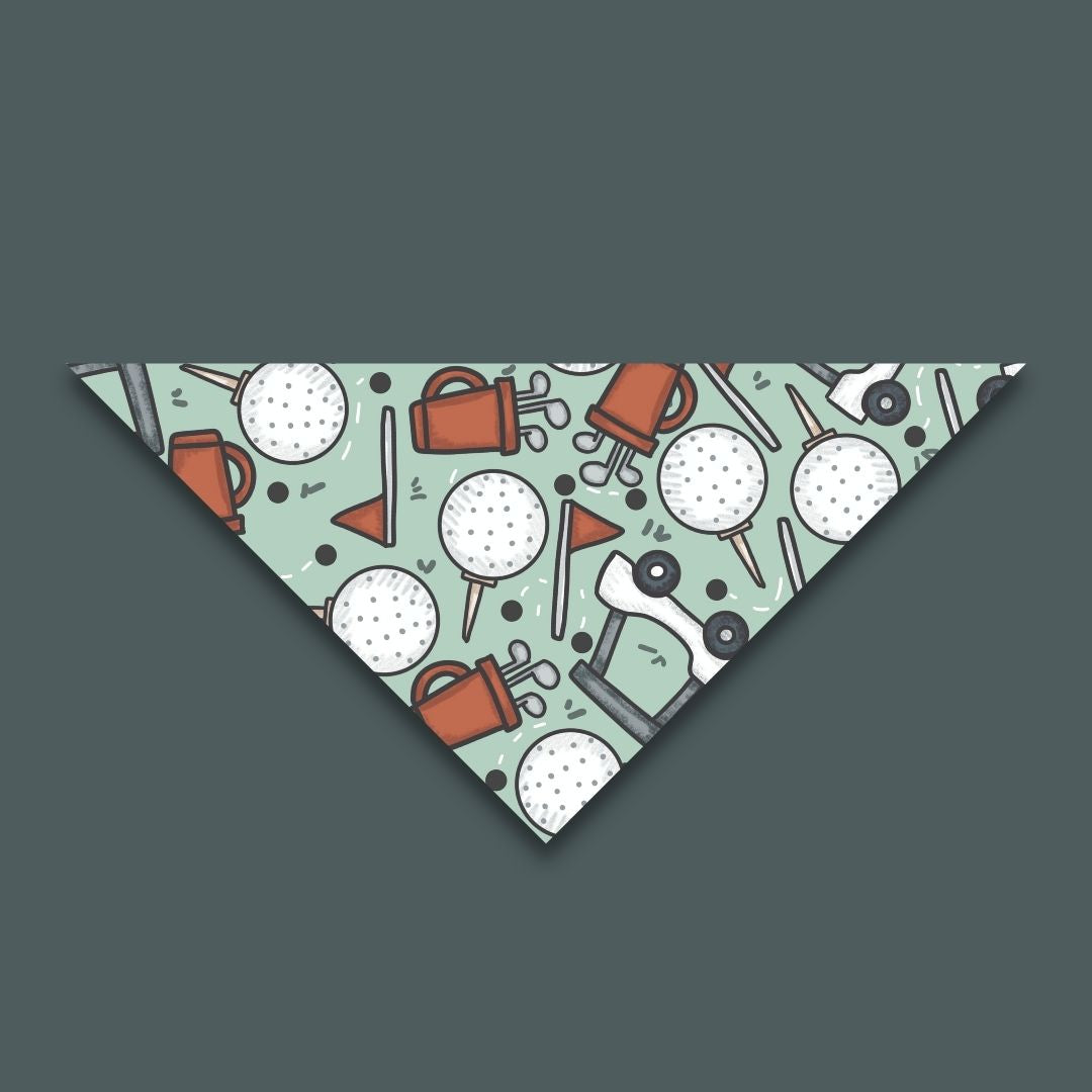Golfer Active Dog Bandana