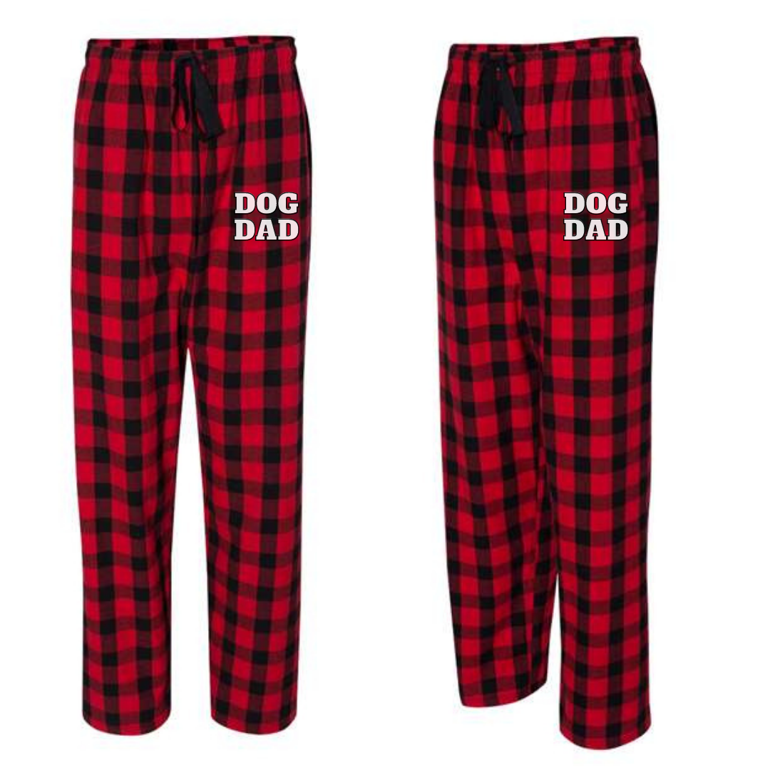 Dog Dad Buffalo Check Pajama Pants