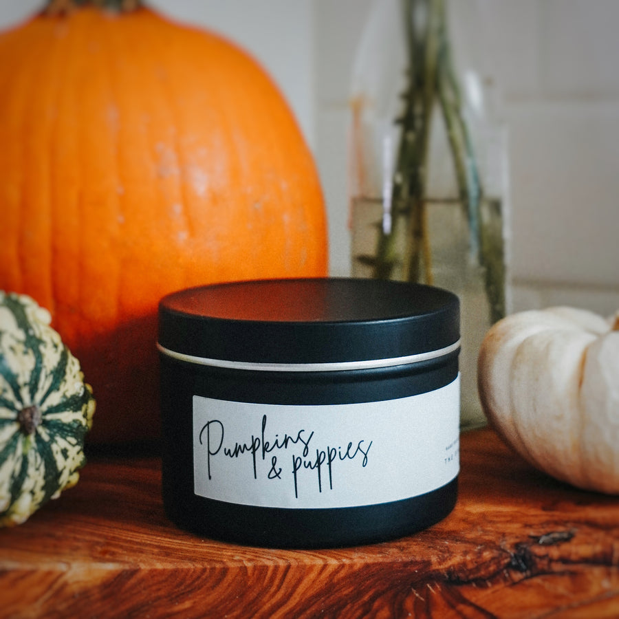 Pumpkins and Puppies Candle