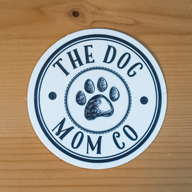 The Dog Mom co. Logo Sticker