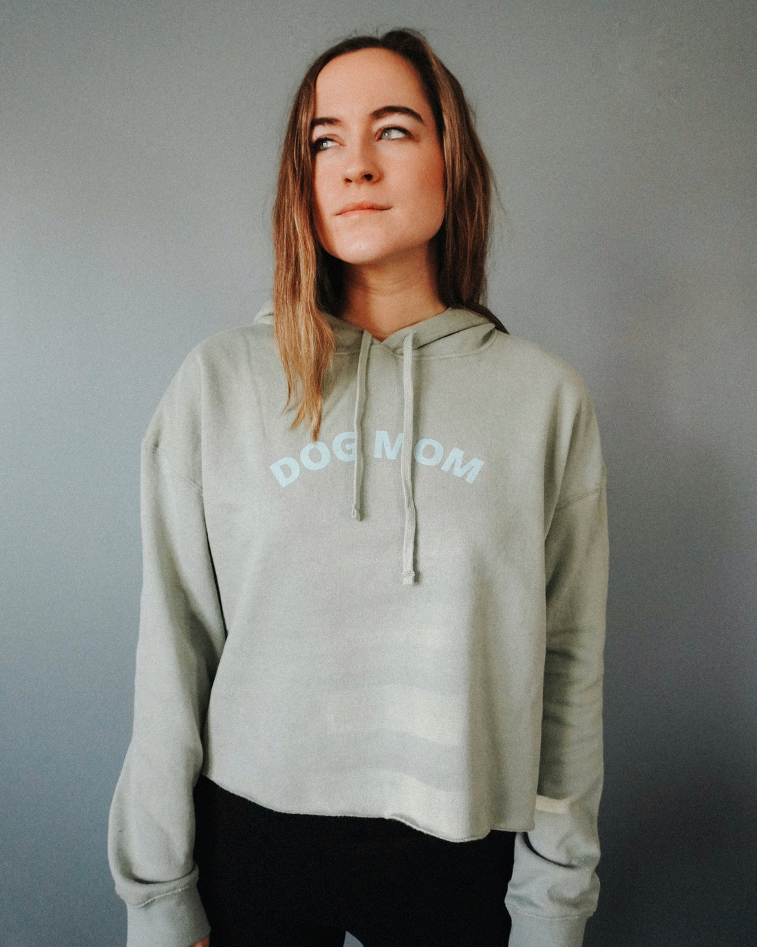 Monochrome Cropped Hoodie