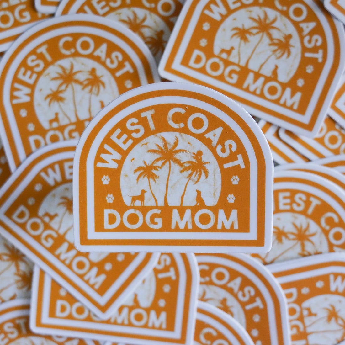 West Coast Dog Mom Sticker