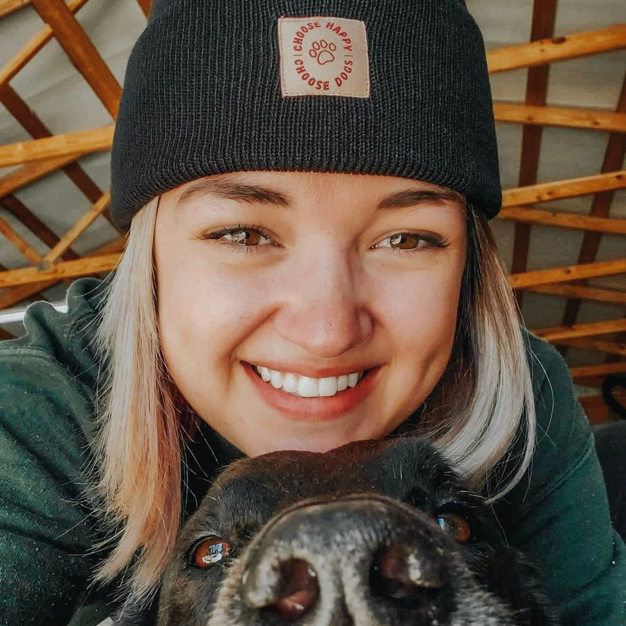 Choose Happy Choose Dogs Beanie