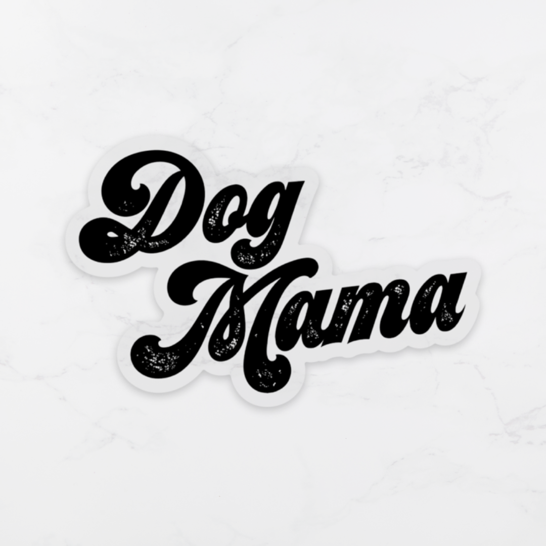 Dog Mama Clear Sticker