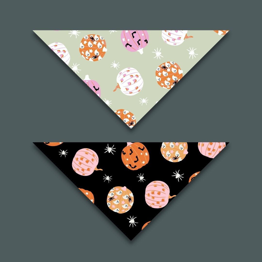 Spooky Pumpkins Active Dog Bandana